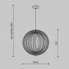 Lampa wisząca designerska rustykalna jasny brąz nad stół do jadalni do salonu ozdobna regulacja wysokości Roots MAYTONI MOD197PL-01W1